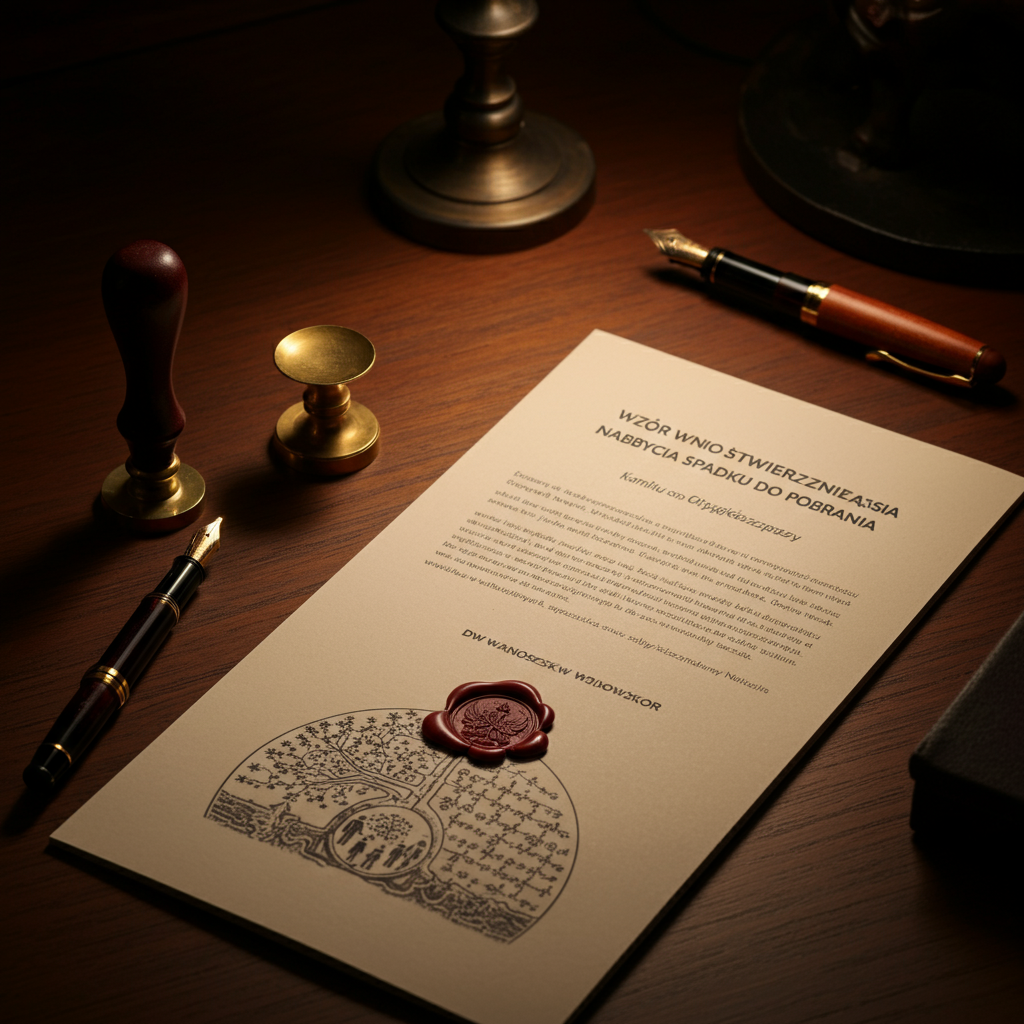 Wzór wniosku o stwierdzenie nabycia spadku do pobrania – jak go wypełnić?