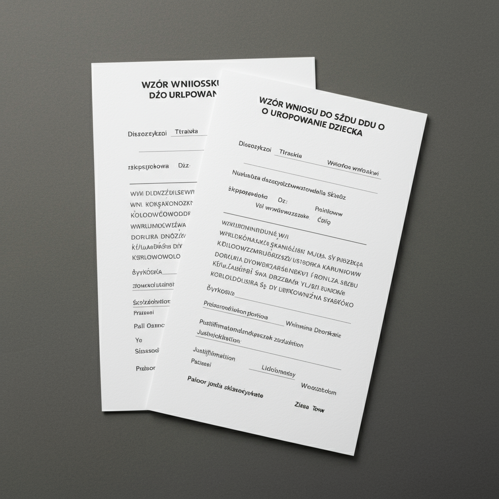 Wzór wniosku do sądu o urlopowanie dziecka
