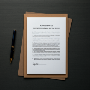 Wzór wniosku o odpis postanowienia o stwierdzeniu nabycia spadku