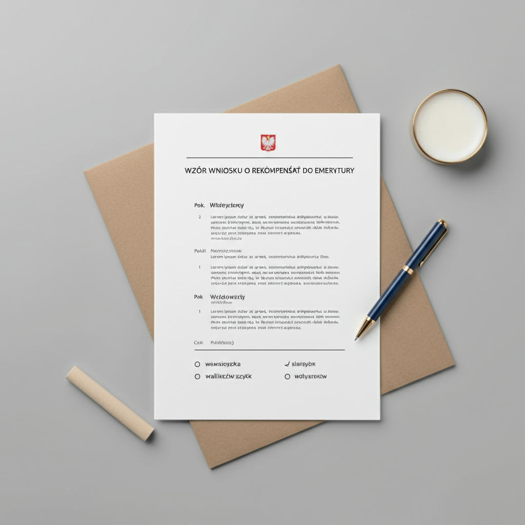 Wzór wniosku o rekompensatę do emerytury: Jak uzyskać dodatek za pracę w szczególnych warunkach?