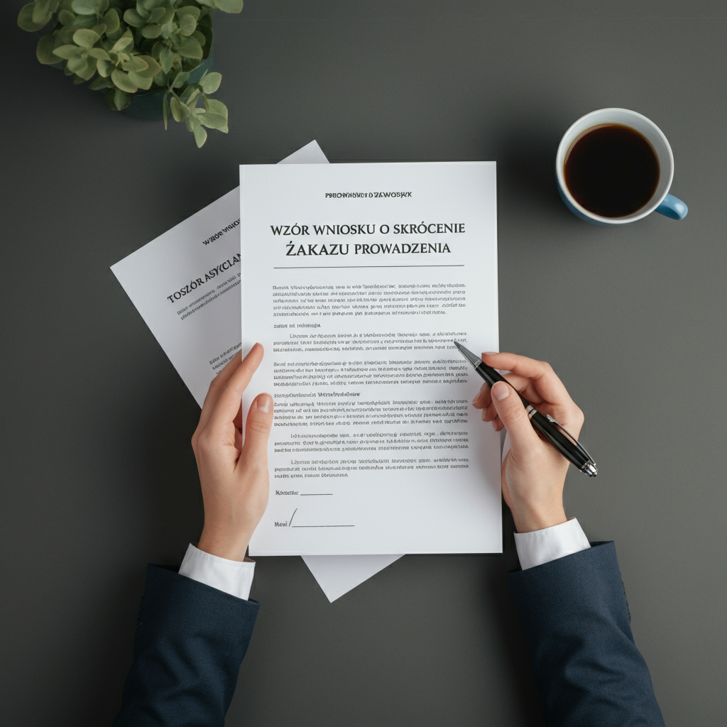 Wzór wniosku o skrócenie zakazu prowadzenia: Odzyskaj prawo jazdy wcześniej