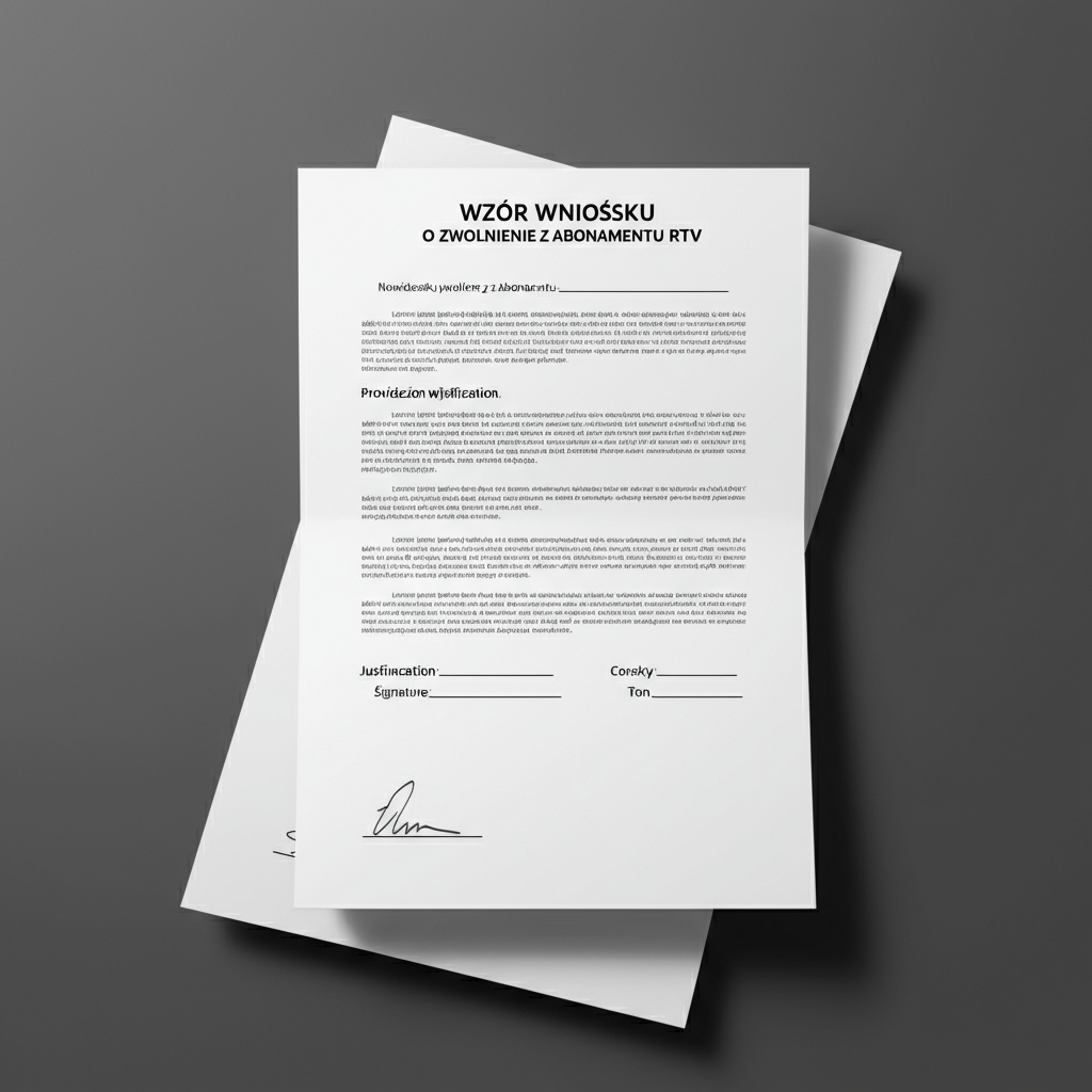 Wzór wniosku o zwolnienie z abonamentu RTV: Kto i jak może uniknąć opłat?