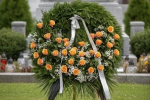 Tradycyjny wieniec pogrzebowy